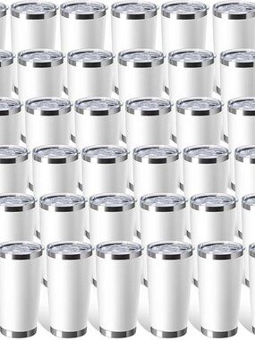 Sieral 36 Packs Stainless Steel Tumbler Bulk with Lid Vacuum Double Wall
